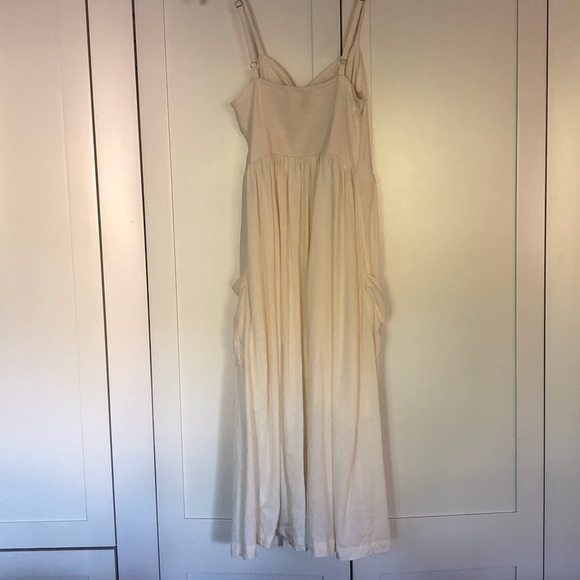 Urban Outfitters Emília White Linen Button Dress - Picture 7 of 10